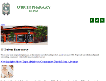 Tablet Screenshot of obrienpharmacy.com